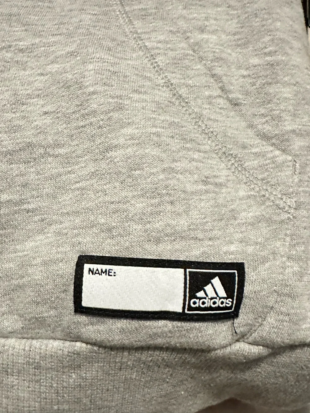 Adidas | Sweatshirt | Gray Hoodie with Purple Sleeves